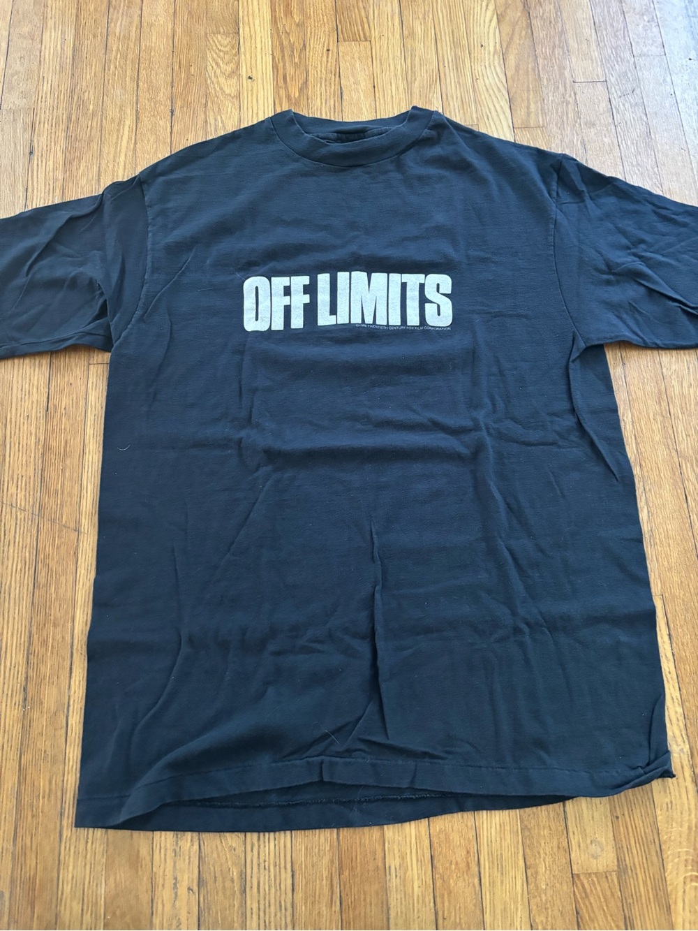 Vintage 1988 Off Limits Movie Promo Black Graphic Tee Rare piece LG NWOT